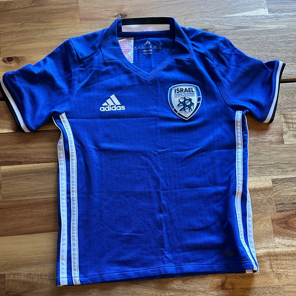 Adidas Kids Blue Soccer Jersey 2XS (5-6)